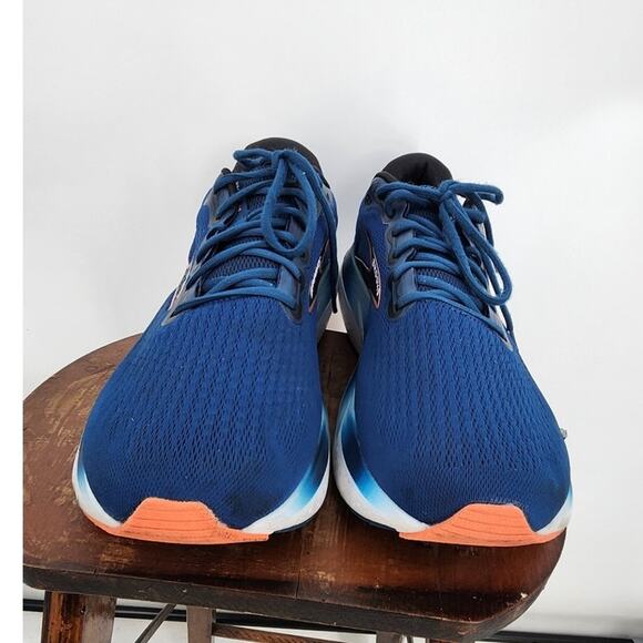 Men's Brooks Glycerin 21 Running Athletic Sneakers Blue Orange Size US 14 - Picture 3 of 11